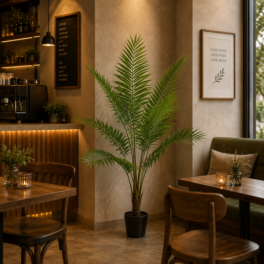Decorațiune Howea Forsteriana, 180 cm, 10 frunze, Verde