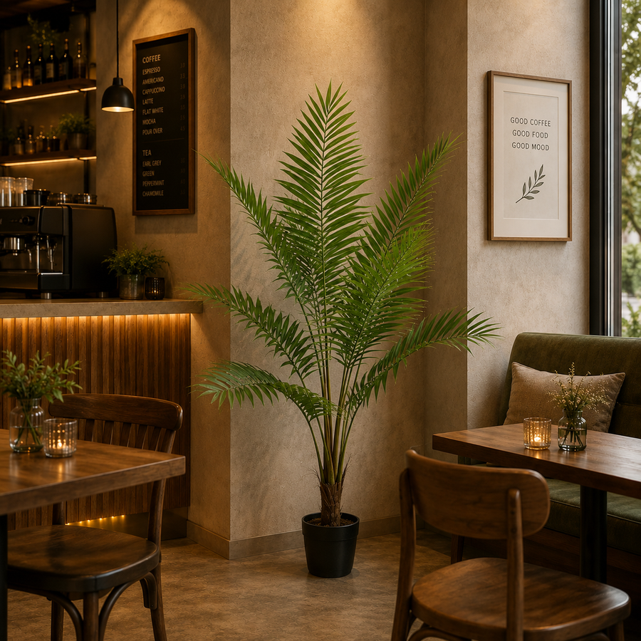 Decorațiune Howea Forsteriana, 180 cm, 10 frunze, Verde