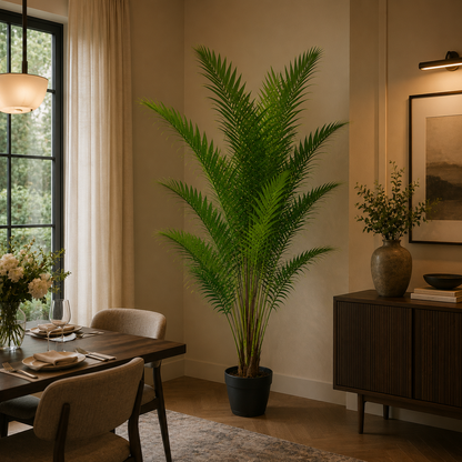 Decorațiune Howea Forsteriana, 230 cm, 18 frunze, Verde