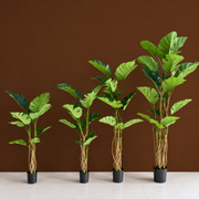 Decorațiune Monstera Deliciosa, 12 frunze, Plastic, 190 cm, Verde