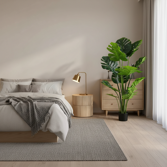 Sztuczna roślina typu Monstera Deliciosa, o bogatych liściach, 160 cm, zielona
