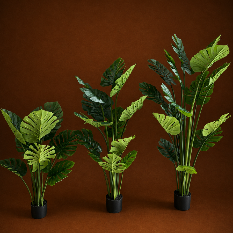 Decorațiune Monstrosa Deliciosa Artificial, Plastic, 160 cm, Verde