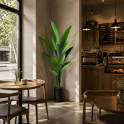 Decorațiune Strelitzia Nicolai, 180 cm, 13 frunze, Verde