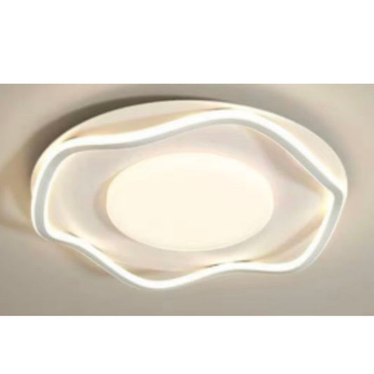 LED pożądania z nowoczesnym pilotem Silva, 106W, 2 kół, zimno/gorące/neutralne światło, niestabilne, białe