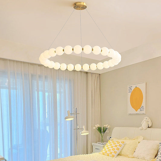 Żyrandol wiszący LED Celeste z akrylu 42 W z pilotem, ściemnialny, 3000 K/4000 K/6000 K, złoty, metal i akryl