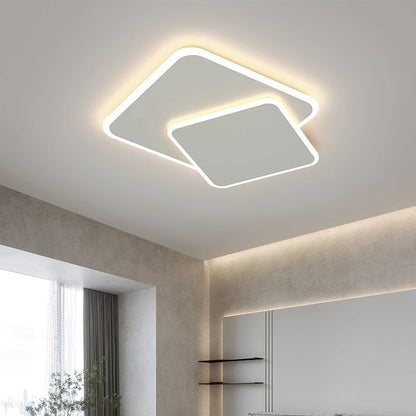 LED pożądania z pilotem Futura Angolo, 98W, 2 kwadraty, zimne/gorące/neutralne światło, niestabilne, białe