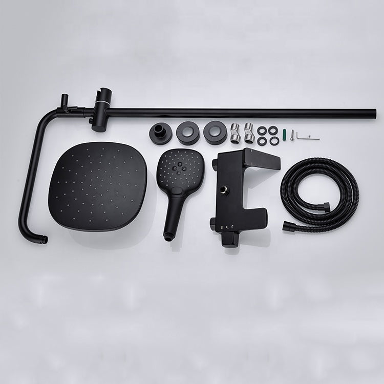 Kolumna prysznicowa, mosiądz sanitarny, czarny, 9960H