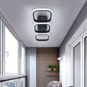 Żyrandol LED VERTEX Grid Parallel Squares, 40 W, 3 kwadraty Zimne/Ciepłe/Neutralne światło, Czarny