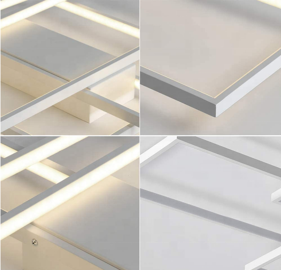 Żyrandol LED z pilotem LANDYN 71W, światło zimne/ciepłe/neutralne, ściemnialny, biały
