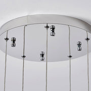 Nowoczesny żyrandol LED CM526/18, 51W, średnica 58,5cm, regulowana wysokość, chrom
