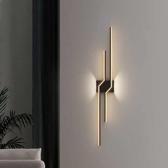Kinkiet LED AL100BK 60W Czarny Kinkiety wewnętrzne Tytuł domyślny Alessandro Design