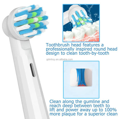 Zestaw 4 wkładów kompatybilnych z Oral-B 