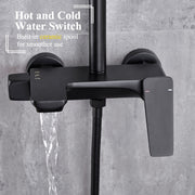 Kolumna prysznicowa, mosiądz sanitarny, czarny, 9960H