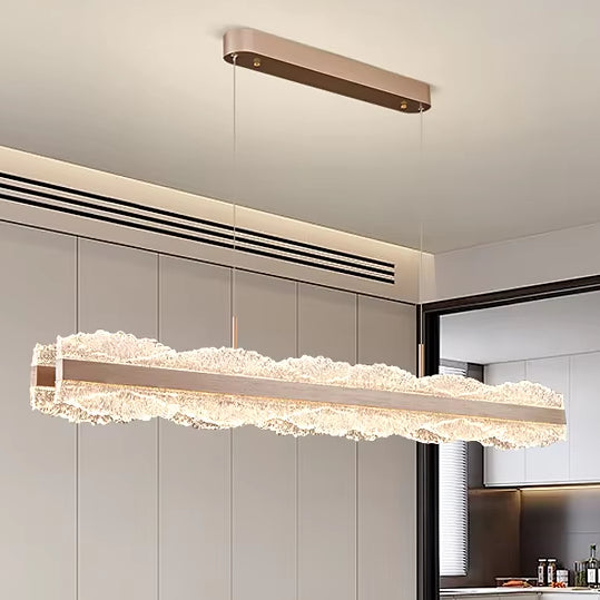 Żyrandol wiszący LED z pilotem RENZO 92W, zimne/ciepłe/neutralne światło, ściemnialny, regulowana wysokość, złoty