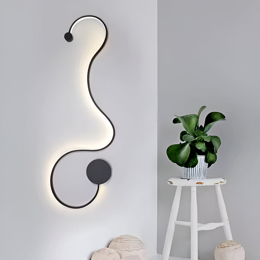 Zastosuj LED Delilah 38W Elastyczne dekoracyjne światło/gorący/neutralny metal i czarny silikon