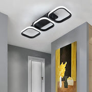 Żyrandol LED VERTEX Grid Parallel Squares, 40 W, 3 kwadraty Zimne/Ciepłe/Neutralne światło, Czarny