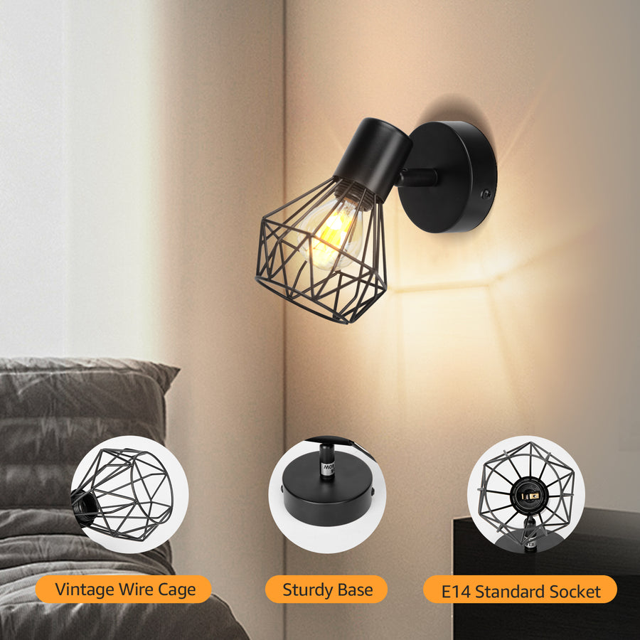 Żyrandol z Kloszem, GRACIE, LC365/1BK, Diament, 1XE14, Czarny, Metal