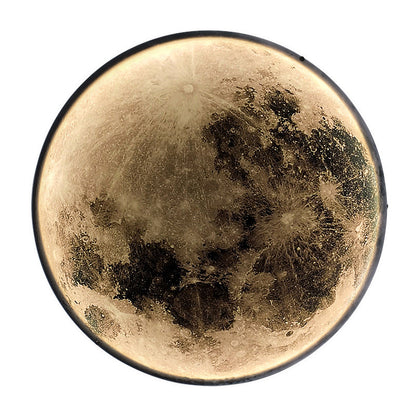 Luna Dekoracyjny kinkiet LED 83W Średnica 120CM Zimne/Neutralne/Ciepłe Światło Czarny