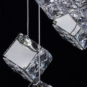 Nowoczesny żyrandol LED CM526/18, 51W, średnica 58,5cm, regulowana wysokość, chrom