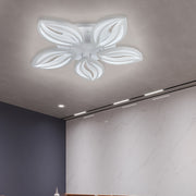 Żyrandol LED ORCHID z pilotem 65W, 5 płatków, światło zimne/ciepłe/neutralne, ściemnialny, biały