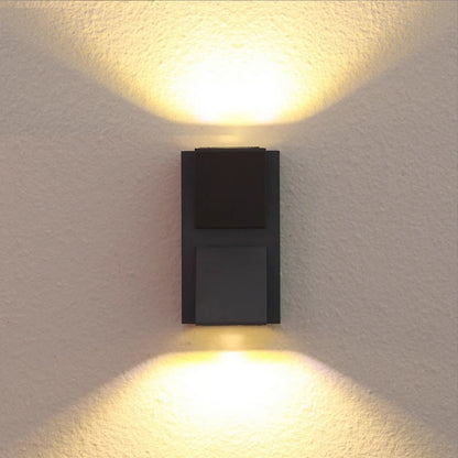 Fantas Kinkiet zewnętrzny i wewnętrzny LED, 4 źródła x 1 W, IP65, metaliczny, czarny, 3000 K