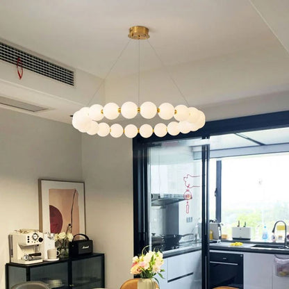 Żyrandol wiszący LED Celeste z akrylu 42 W z pilotem, ściemnialny, 3000 K/4000 K/6000 K, złoty, metal i akryl