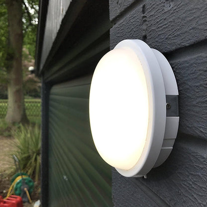 Kinkiet zewnętrzny LED 24W, AX310/218WH, średnica 22, światło zimne 3000K, IP65, biały
