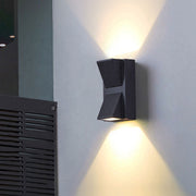 Fantas Kinkiet zewnętrzny i wewnętrzny LED, 4 źródła x 1 W, IP65, metaliczny, czarny, 3000 K