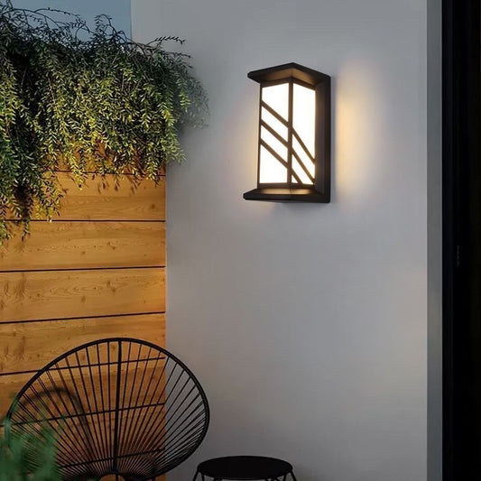 Lampa ścienna zewnętrzna LED Kennedy 12W czarno-biała