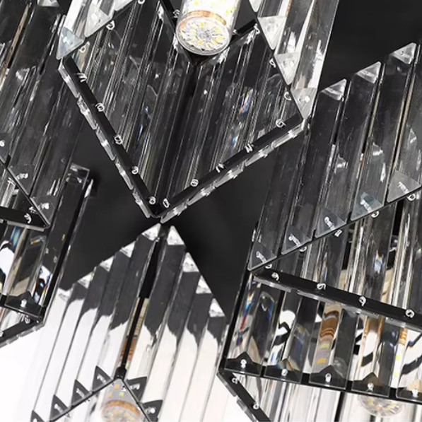 Żyrandol Gruziński 1x E27 Czarny