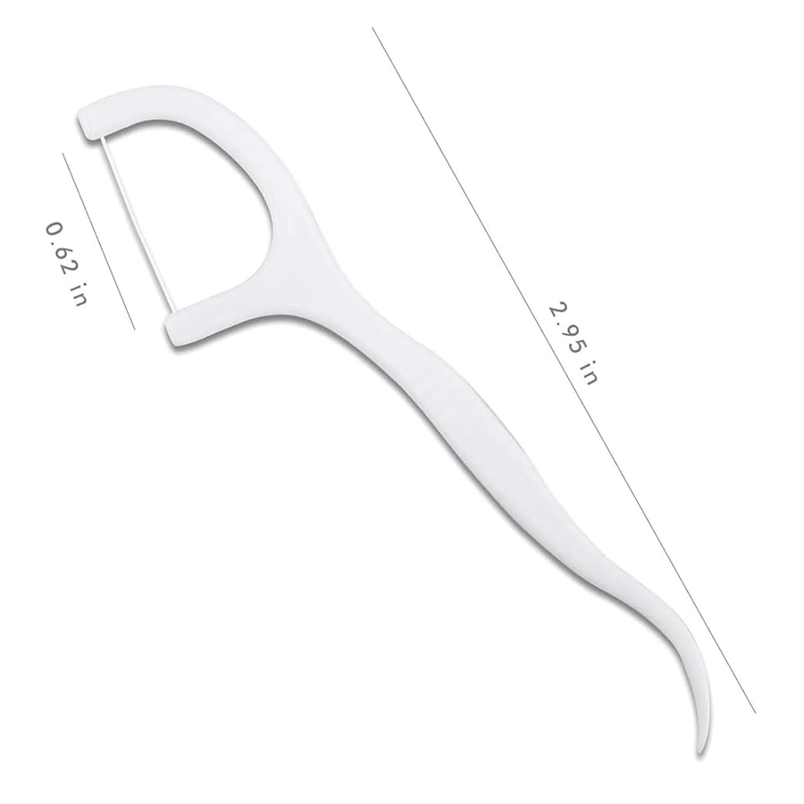 Zestaw 100 wykałaczek z nicią dentystyczną