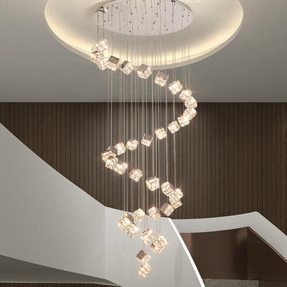 Nowoczesny żyrandol LED CM526/18, 51W, średnica 58,5cm, regulowana wysokość, chrom
