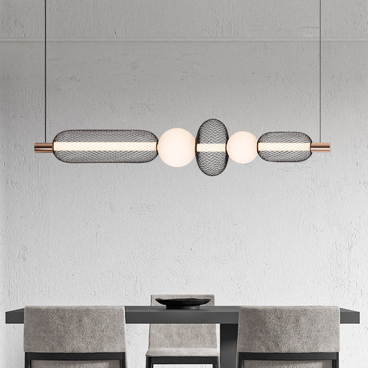 Podwieszany żyrandol LED LM551/5BK, 28W, światło 3000/4000/6000K, czarny, regulowana wysokość