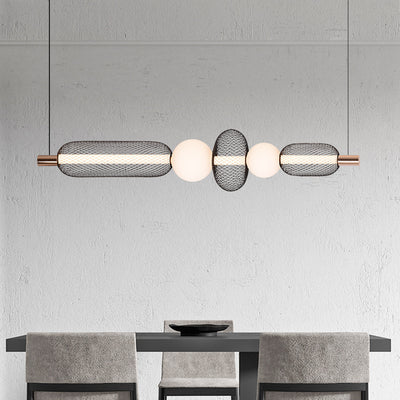 Podwieszany żyrandol LED LM551/5BK, 28W, światło 3000/4000/6000K, czarny, regulowana wysokość