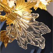 Nowoczesny żyrandol, CM260/500GD, 6xE14, średnica 50cm, złoty, regulowana wysokość, metal i kryształ