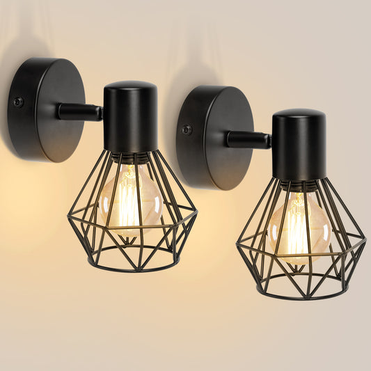 Żyrandol z Kloszem, GRACIE, LC365/1BK, Diament, 1XE14, Czarny, Metal