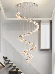 Nowoczesny żyrandol LED CM526/18, 51W, średnica 58,5cm, regulowana wysokość, chrom