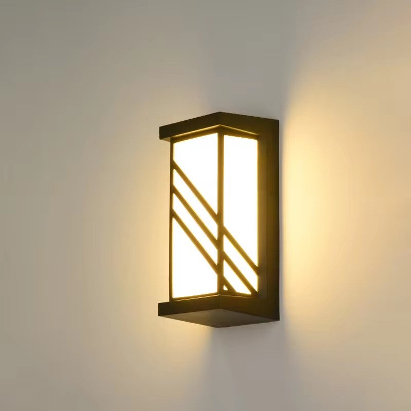 Lampa ścienna zewnętrzna LED Kennedy 12W czarno-biała
