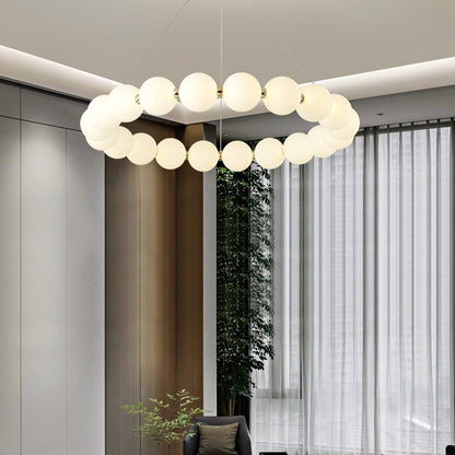 Żyrandol wiszący LED Celeste z akrylu 42 W z pilotem, ściemnialny, 3000 K/4000 K/6000 K, złoty, metal i akryl