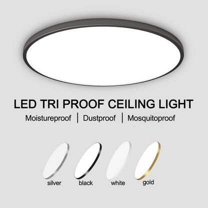 Lampa sufitowa LED SOLIS 27cm 20W Zimne światło Czarna