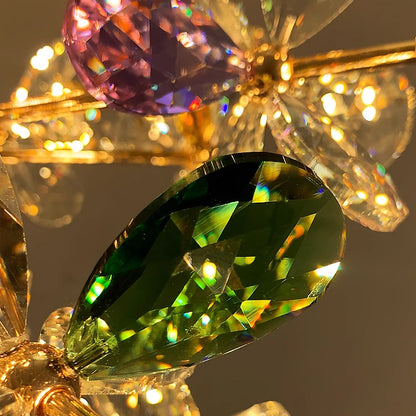 Żyrandol Kryształowy CC372/500GD, 24xG4, Złoto i Kryształy, 52cm, Regulowana Wysokość