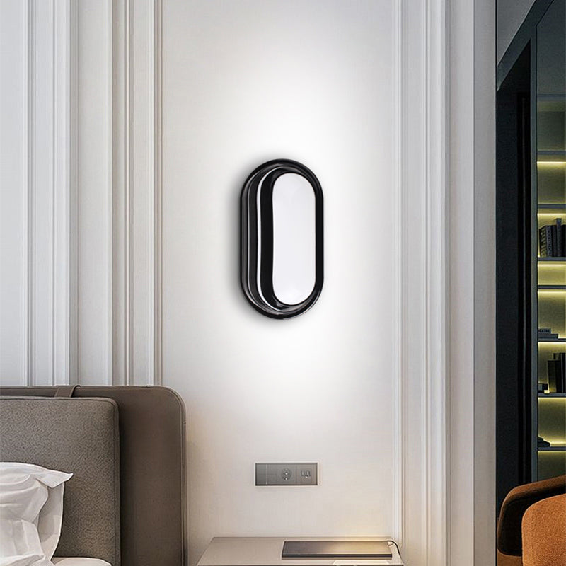 Kinkiet zewnętrzny LED AX322/270BK, 24W, ciepłe światło 3000k, IP65, czarno-biały