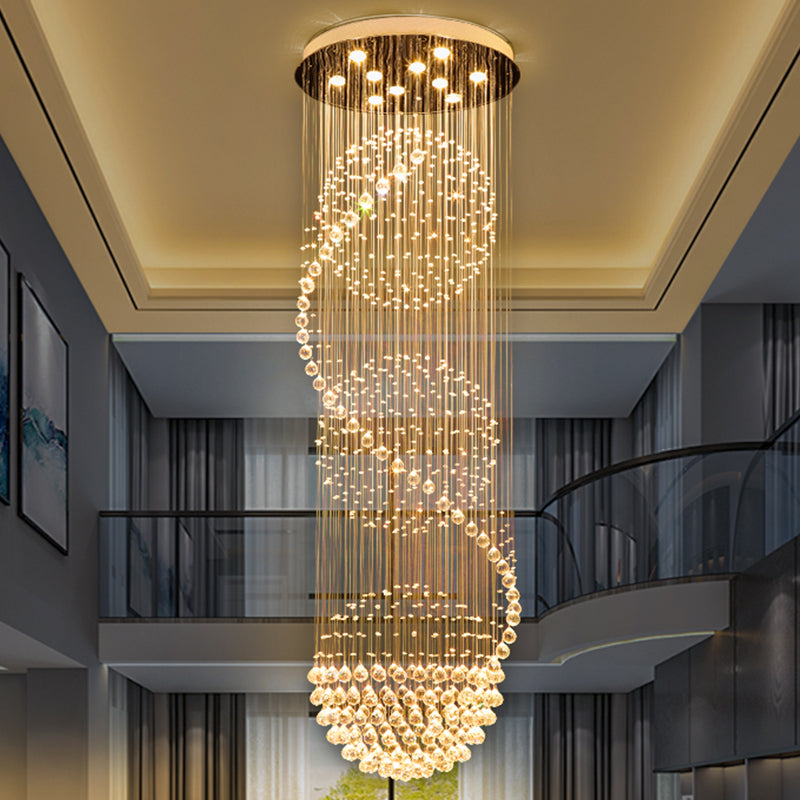 Żyrandol kryształowy LED 70W Bellini Gold 50cm