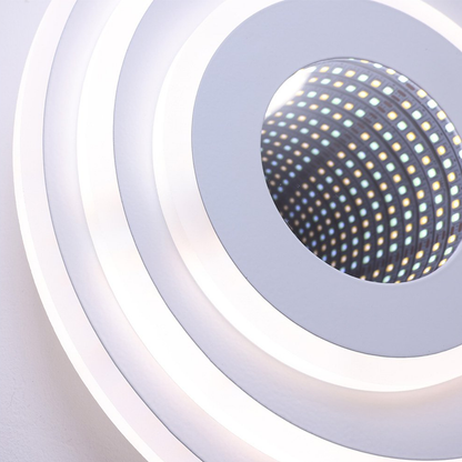 Okrągły żyrandol LED NEXA 3D 38W, światło zimne/ciepłe/neutralne, biały