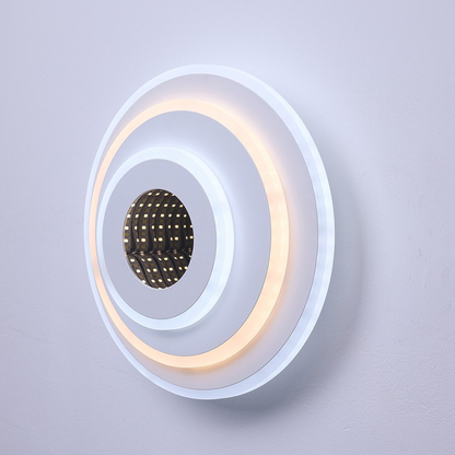 Okrągły żyrandol LED NEXA 3D 38W, światło zimne/ciepłe/neutralne, biały