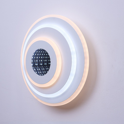 Okrągły żyrandol LED NEXA 3D 38W, światło zimne/ciepłe/neutralne, biały