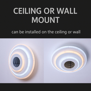 Okrągły żyrandol LED NEXA 3D 38W, światło zimne/ciepłe/neutralne, biały