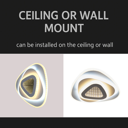 Żyrandol LED NEXA Triangle 3D 36W, biały, zimne/ciepłe/neutralne światło