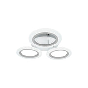 Żyrandol LED CRINA, 24W, 3 okręgi, światło neutralne, biały