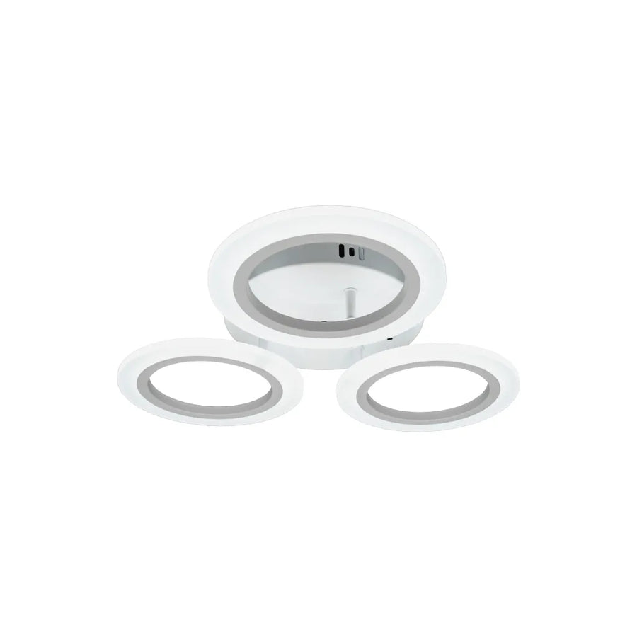 Żyrandol LED CRINA, 24W, 3 okręgi, światło neutralne, biały
